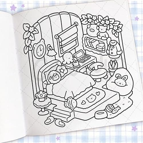 Cozy Corner: Coloring Book for Adults and Kids thumbnail 7