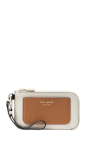 kate spade new york womens Ava Pebbled Leather Coin Card Case Wristlet - Image 1