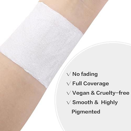 BADCOLOR White Face Body Paint Eye Black Stick for Adults Children Softball Football Baseball Sports , Non-Toxic Hypoallergenic for Halloween SFX Makeup Cosplay Skeleton Clown Costume Parties thumbnail 4