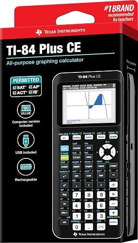 Texas Instruments TI-84 Plus CE Color Graphing Calculator, Black thumbnail 7