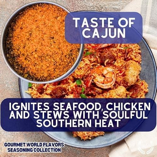 Gourmet World Flavors Seasoning Collection | Non GMO Verified | 6 Magnetic Tins | Spice Blends | Crafted in Small Batches by Gustus Vitae | #68 thumbnail 6