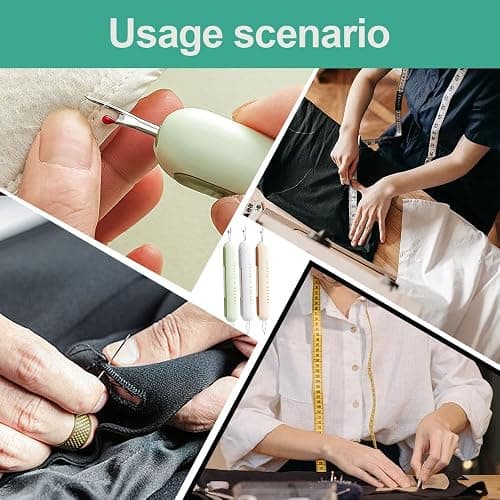 2024 Upgrade 2 in 1 Needle Threader Seam Ripper, Needle Threaders Seam Rippers for Sewing, Needle Threading and Seam Kit Seam Ripper Tool for Elderly and Sewing Enthusiasts（Pink） thumbnail 4