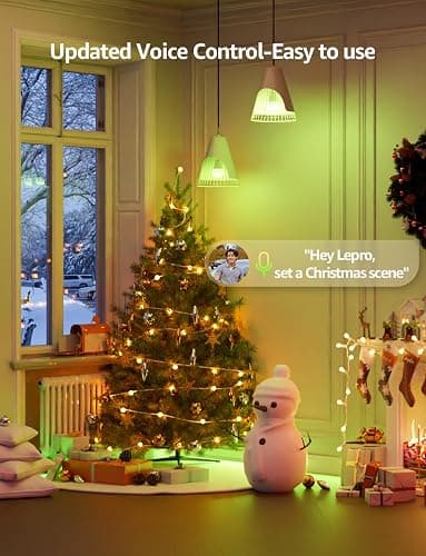 Lepro AI Smart Bulb B22, Music Sync Bayonet WiFi Bulb, Colors Changing Light Bulb Works with Alexa & Google Assistant, 806lm, App & Voice Control, Personalized AI Lighting Designer thumbnail 10