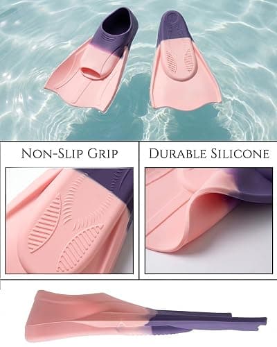 seasprint Swimming Training Fins, Comfortable Swim Flippers for Swimming and Diving, Swim Fins for Lap Swimming, Size Suitable Kids Girls Boys Adult thumbnail 4