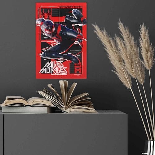 Open Road Brands Marvel Spider-Man Miles Morales Metal Sign - Classic Miles Morales Wall Decor for Man Cave, Bedroom or Movie Room thumbnail 2