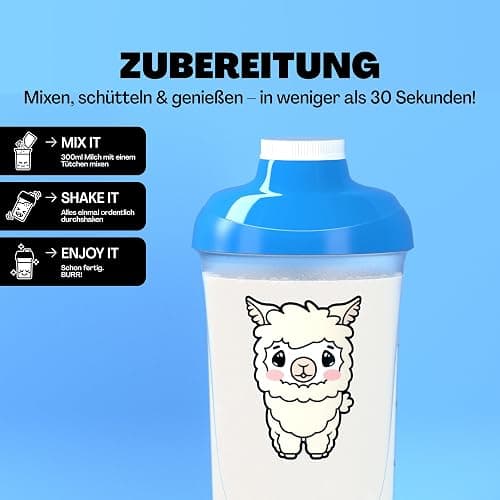 HOLY Milkshake 10er Probier-Box Vanilla – 10 Portionen mit Vitaminen B, C & D und 100% natürlichen Aromen – zuckerfrei, koffeinfrei & vegan – kalorienarmes Milchshake Pulver mit Vanille Geschmack thumbnail 6