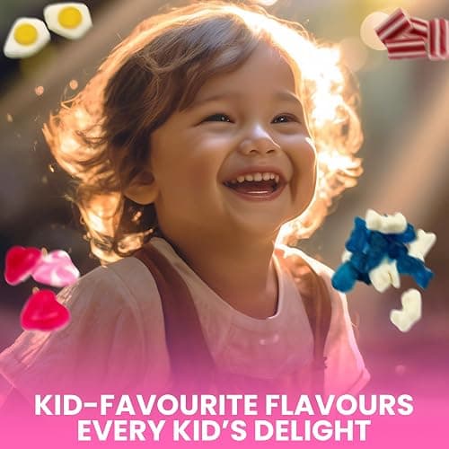 GRO VITS - Pick & Mix Sweets - 500g Pouch Quality Jelly Sweets Classic Retro Candy Selection Assortment Pick and Mix Gummy Gift Bag for Gifting Children & Adults thumbnail 5