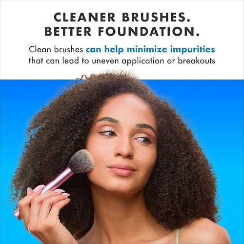Cinema Secrets Original Blue Vanilla Makeup Brush Cleaner Solution - Professional Cleanser for Makeup Brushes - Quick-Drying, Rinse-Free Formula - Removes Stubborn Waterproof Make Up thumbnail 5