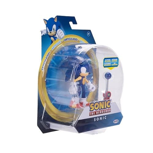 Sonic the Hedgehog 4-inch Sonic Action Figure with Blue Checkpoint Accessory. Ages 3+ (Officially licensed by Sega) thumbnail 8