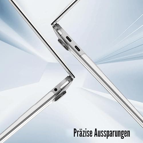 Fintie Hülle kompatibel mit MacBook Air 13 M1 (2018-2020) | A2337(M1)/A2179/A1932, Ultradünne Hartschale Schutzhülle Snap Case, Transparent thumbnail 5
