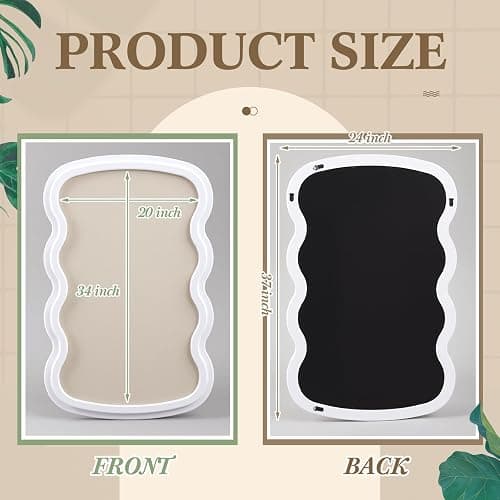 Wonderjune Vintage Arch Scalloped Rectangle Framed Pin Board Linen Display Bulletin Board Large Fabric Picture Memo Decorative Pinboard for Xmas Gift Wall Office(Wavy,24" X 36",Creamy White) thumbnail 2