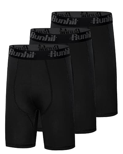 Runhit Youth Boys' Compression Shorts,Boys Performance Athletic Base Layers Underwear Sports Shorts - Image 1