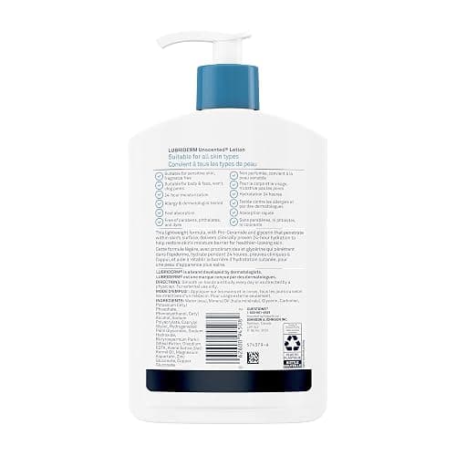Lubriderm Unfragranced Moisturizing Hand and Body Lotion, 480ml thumbnail 2