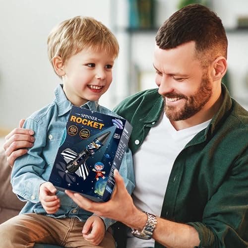 Rocket Launcher for Kids, Self Launching Motorized Air Rocket Toy, Outdoor Toys for Ages 8-12, Model Rockets with Parachute Safely Land, Spaceship Launch up to 200 ft Birthday Gifts for Boys thumbnail 2