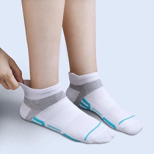 shnn 10/15 Pairs Womens Ankle Socks Lightweight Breathable Casual Low Cut Socks for Women With Heel Tab thumbnail 5
