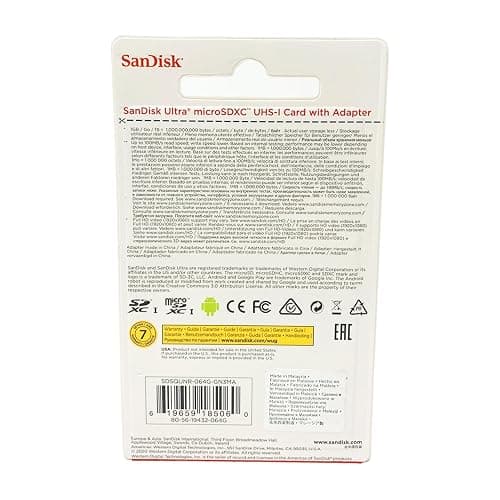 SanDisk Ultra 32GB UHS-I/Class 10 Micro SDHC Memory Card With Adapter - SDSDQUAN-032G-G4A thumbnail 4