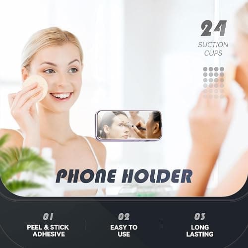 Silicone Phone Sticky Grip, Suction Phone Case Mount for iPhone and Android, Hands-Free Sticky Cell Phone Grip, Mobile Fidget Mirror Holder for Selfies and Videos thumbnail 8