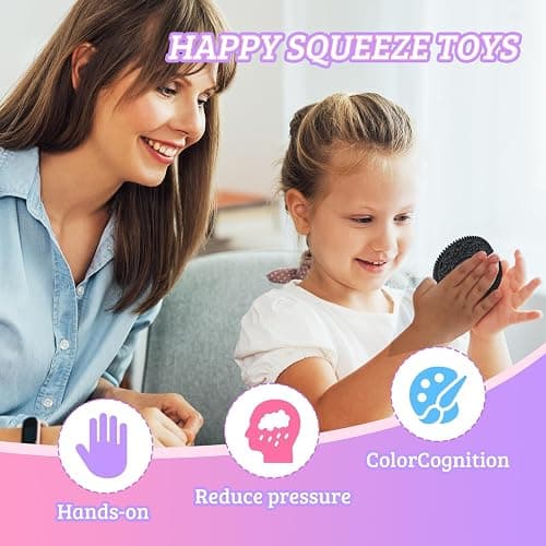 Taba Squishy, 4PCS Fufu Squishy Biscuit Stress Relief Toy Squishy Fidget Toys for Squishy Pinching Biscuit Simulation Toy Decompression Toy for Adults Kids thumbnail 3