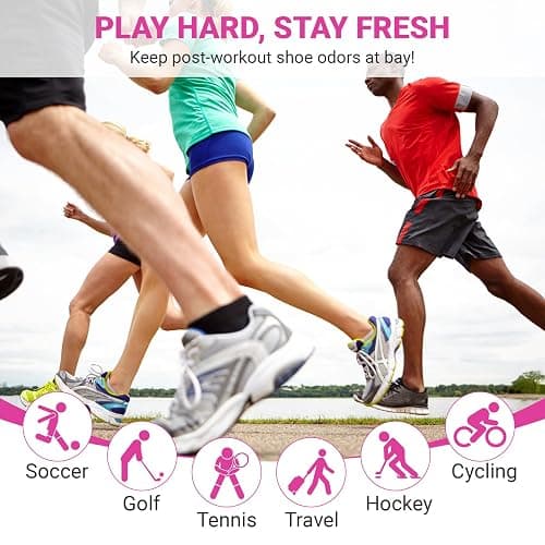 ourkiss Smell-Proof Cleat Bags for Sports - Durable Soccer Cleat Bag & Track Spike Bag | Water-Resistant Shoe Bags for Travel, Gym, Golf & Storage Esse Pink thumbnail 5