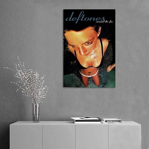 Deftone Around The Fur Music Album Canvas Art Poster And Wall Art Picture Print Modern Family Bedroom Decor Posters 12x18inch(30x45cm) thumbnail 5