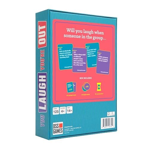 DSS Games You Laugh You're Out [Try Not to Laugh Family Card Game for Adults & Teens | White Elephant Gift for Adults | 125 Prompt Fun Cards for Family Game Nights, Thanksgiving, & Parties Ages 14+] thumbnail 3