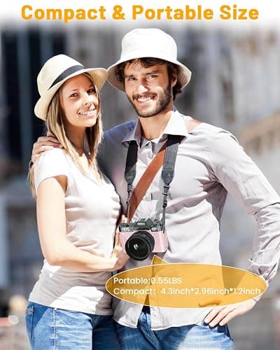VJIANGER 4K Digital Camera, Vlogging Camera with WiFi & Flip Screen | 16X zoom, 52mm lens, flip screen for YouTube, travel and beginners, includes 32GB SD card thumbnail 7