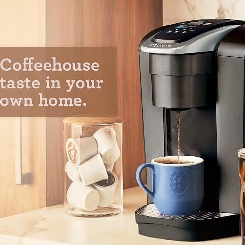Keurig K-Elite Single Serve K-Cup Pod Coffee Maker, with Strength and Temperature Control, Iced Coffee Capability, 8 to 12oz Brew Size, Programmable, Brushed Slate thumbnail 10