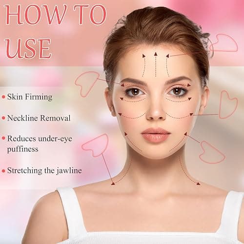 Sherr 24 Pcs Gua Sha Facial Tool Resin Gua Sha Massage Tool Heart Shaped Gua Sha Stone Guasha Board for Face Body Skin Massage Spa Acupuncture Prevent Wrinkles (Multi Colors) thumbnail 6