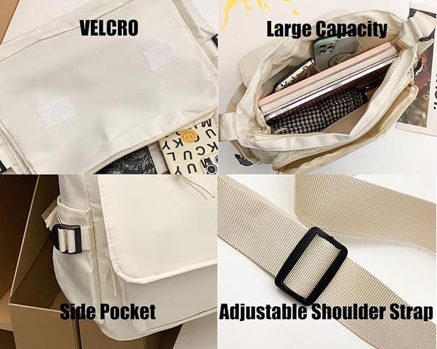 Dalicoter Game Handbag Crossbody Bag, Cute Single Shoulder Bag, Adult 3D Print Anime Backpack Black-2 thumbnail 4