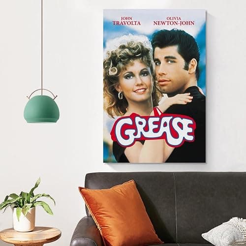 Grease Movie Poster Canvas Art Posters for Room Aesthetic And Wall Art Picture Living Room Decor Poster 08x12inch(20x30cm) Unframe-style thumbnail 4