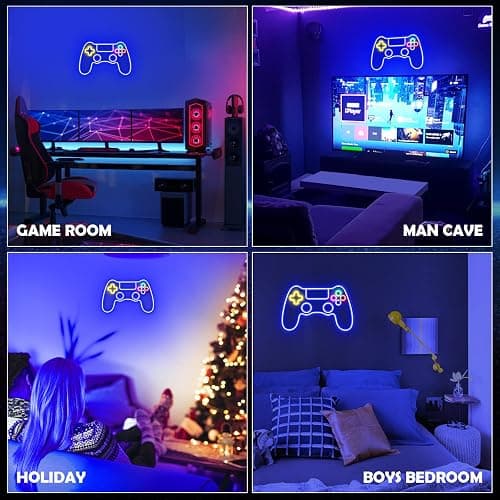 Kavaas Gamer Neon Sign, Game Controller LED Sign for Gaming Room Decor - Game Neon Sign for Teen Boy Room Decor - Best Gamer Gifts for Boys, Kids thumbnail 7