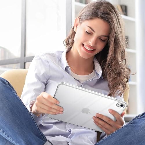 ProCase Clear Case for iPad 11th Generation（A16） 2025 11 Inch/ 10th 10.9 Inch 2022, Slim Light Transparent Anti-Yellow Back Cover for iPad 11/10 Gen 11" 10.9" -Clear thumbnail 8