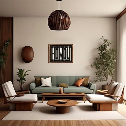 Framed Howdy Wall Art Gifts Western Modern Wall Decor Southern Home Decor Ranch Wall Decor Howdy Poster Modern Farmhouse Canvas Painting Home Decor for Bathroom Bedroom Living Room 8x10 in Framed thumbnail 8