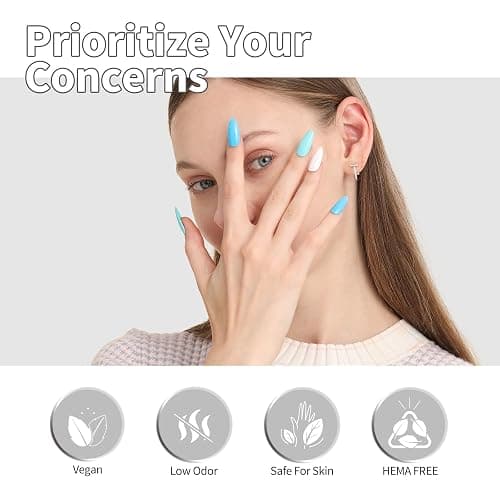 CANNI CC1 30Pcs 9ML Hema-free Gel Nail Polish Set, Black Pink Nude Red Blue Green Gel Polish Kit Color Soak Off LED Nail Gel Polish Set Nail Art Starter Manicure Salon DIY at Home thumbnail 8