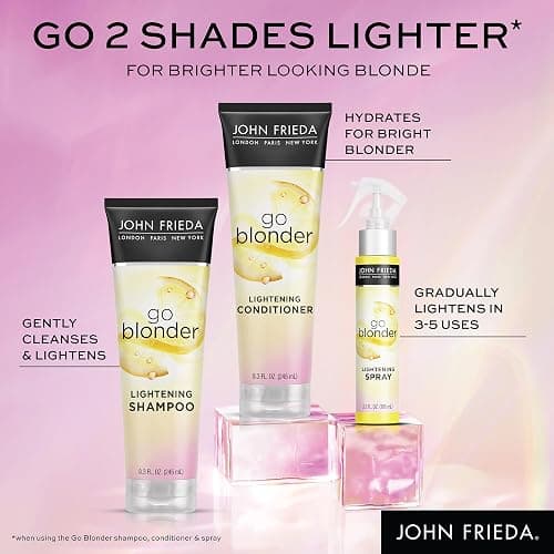 John Frieda Go Blonder Lightening Spray, Controlled Hair Lightener to Gradually Lighten Hair, with Citrus and Chamomile BlondMend Technology, 3.5 Oz thumbnail 7