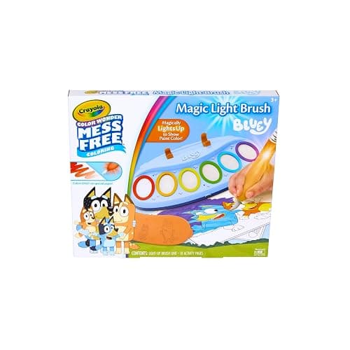 Crayola Bluey Color Wonder Magic Light Brush, Mess Free Painting Station for Kids, Holiday for Kids, Toddler Bluey Toys & Activities, Ages 3+ thumbnail 3