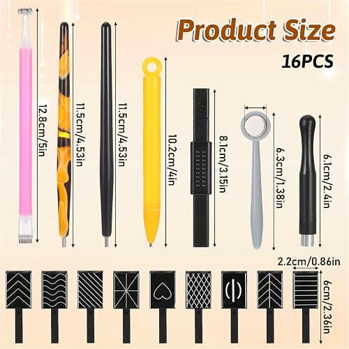 15 PCS Nail Magnet Set, Cat Eye Magnet For Nails Cat Eye Gel Nail Polish Magnet Wand Nails Design Tools Nail-Art DIY Accessories Diverse Glassy Cat-eye Effect thumbnail 2