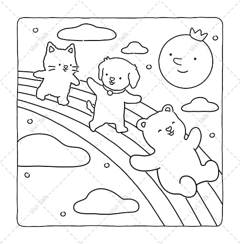 Fuzzy Tales: Fairycore Coloring Book for Adults & Teens Featuring Adorable Animals Characters (Fuzzy Friends Coloring) thumbnail 9