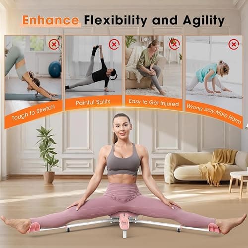 BODYWAKER Leg Stretcher Machine - Professional Split Trainer for Dance, Ballet, Gymnastics,Yoga - Flexibility Training Equipment for Splits, Kicks & Stretching thumbnail 2