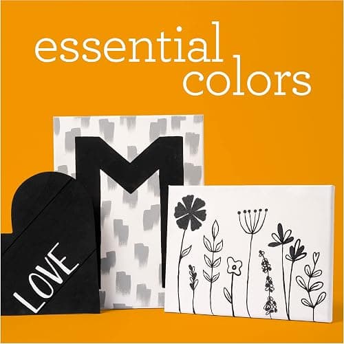 Apple Barrel PROMOABWB Acrylic Paint Set Featuring 2 16 fl oz Apple Barrel White Acrylic Paint and Black Acrylic Paint Colors thumbnail 6