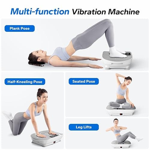 MERACH Vibration Plate Exercise Machine, Whole Body Workout Equipment for Women, Bluetooth and Silicone Pedal, Vibration Plate with Auto Mode, Vibrate Fitness Platform for Home thumbnail 6