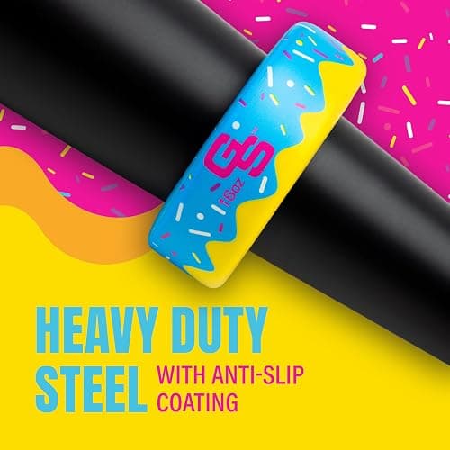 GoSports Baseball and Softball Bat Donut - 16 oz Baseball Drip Bat Weight for Youth and Adult - Blue or Pink thumbnail 5