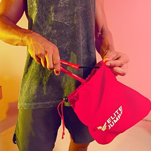 Elite Jumps Core Jump Rope - Indoor/outdoor adjustable jump rope for Training and Fitness - 6mm PVC Skip Rope for Fitness - Unbreakable Handles with Tangle-Free Jumping Rope for Workout thumbnail 5