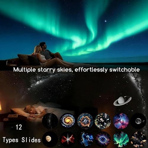 Galaxy Star Night Light Projector, 2-in-1 LED Night Light (Multicolor) thumbnail 2