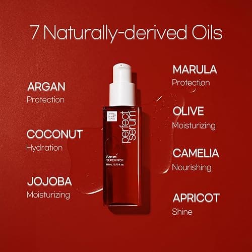 Mise En Scene Perfect Super Rich Serum with Argan Oils - Hair Essence for High Nutrition Intensive Care, Korean Hair Oil, 2.70 fl. Oz thumbnail 5