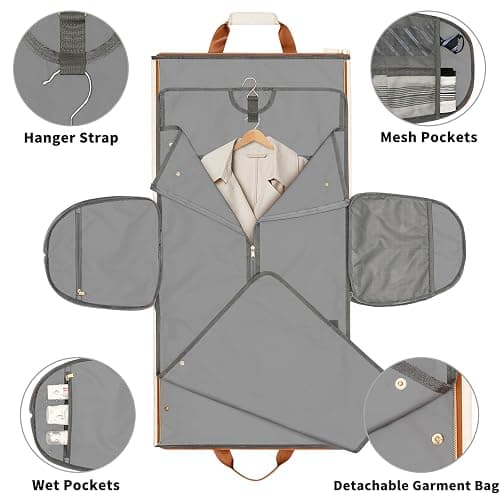 Convertible Garment Bag with Detachable Hanging Suit Bag thumbnail 4