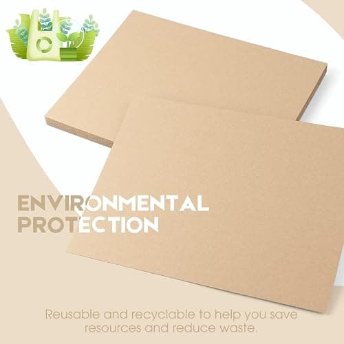 Golden State Art, 10 pack 9x12 Corrugated Cardboard Sheets Cardboard Inserts Flat Cardboard Layer Pads for Packing, Mailing or Art Crafts (1/8" Thick, Brown) thumbnail 7