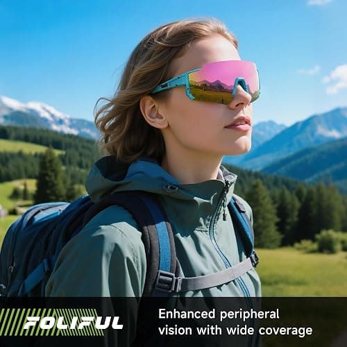 Foliful Sports Polarized Sunglasses Men Women for Running Baseball Hiking | 3 Pack Lightweight Sun Glasses with UV Protection for Cycling Fishing thumbnail 4
