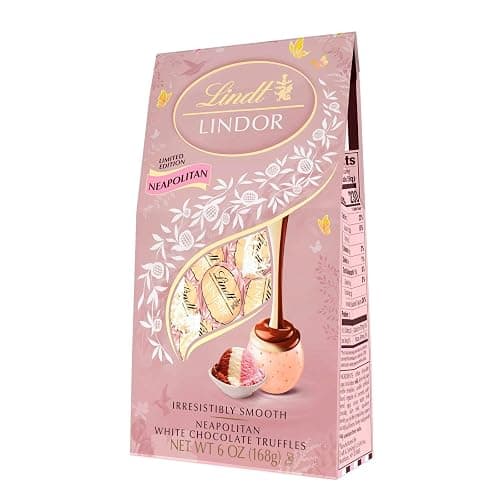LINDOR Easter Spring Neapolitan White Chocolate Truffles Bag - 6oz thumbnail 2