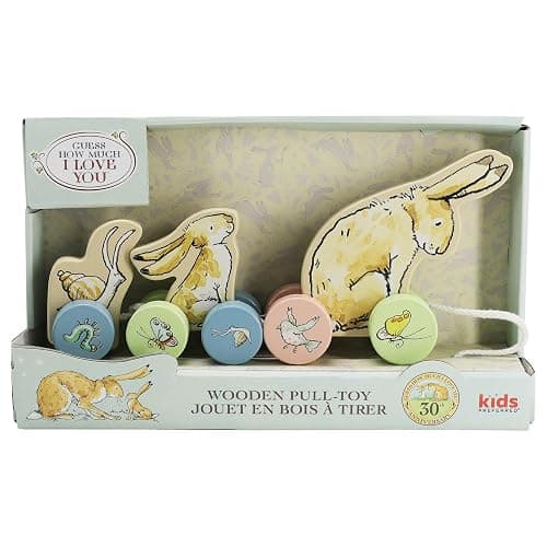Kids Preferred Guess How Much I Love You Wooden Pull Toy Characters from The Book in 3 Segments 5 inches Tall Classic Toy for Toddlers and Kids thumbnail 6